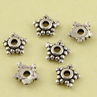 Brass Spacer Bead Star antique silver color plated lead & cadmium free Approx 1mm Sold By Bag
