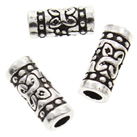 Brass Beads Tube antique silver color plated lead & cadmium free Approx 1mm Sold By Bag