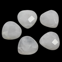 quartz rose goutte, triangle, facettes, 13x13x5mm, Trou:Environ 1mm, 100PC/sac, Vendu par sac