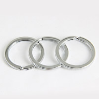 Ijzer Split Ring, platinum plated, lood en cadmium vrij, 1.8x25mm, 100pC's/Bag, Verkocht door Bag