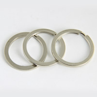 Ijzer Split Ring, platinum plated, lood en cadmium vrij, 1.8x25mm, 1000pC's/Bag, Verkocht door Bag