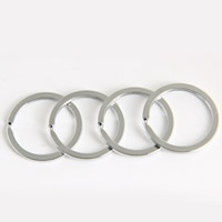 Ijzer Split Ring, platinum plated, lood en cadmium vrij, 2.4x33mm, 500pC's/Bag, Verkocht door Bag