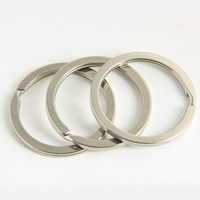 Ijzer Split Ring, platinum plated, lood en cadmium vrij, 2x30mm, 1000pC's/Bag, Verkocht door Bag