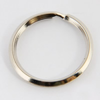Ijzer Split Ring, platinum plated, lood en cadmium vrij, 1.8x30mm, 1000pC's/Bag, Verkocht door Bag
