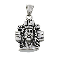 Stainless Steel Pendants 316L Stainless Steel Character blacken Approx Sold By Lot