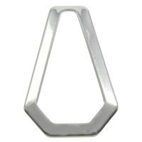 vinculação de anel de aço inoxidável, cor original, 19x28x1mm, Buraco:Aprox 13x23.8mm, 100PCs/Bag, vendido por Bag