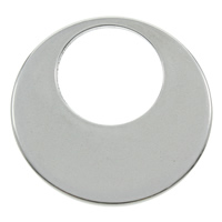 Stainless Steel Ring σύνδεση, Από ανοξείδωτο χάλυβα, Λουκουμάς, αρχικό χρώμα, 25x1mm, Τρύπα:Περίπου 13mm, 100PCs/τσάντα, Sold Με τσάντα