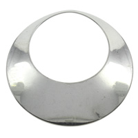 vinculação de anel de aço inoxidável, Rosca, cor original, 44x3mm, Buraco:Aprox 17.8mm, 100PCs/Bag, vendido por Bag