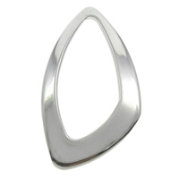 vinculação de anel de aço inoxidável, cor original, 17x29x1.50mm, Buraco:Aprox 21.4x10mm, 100PCs/Bag, vendido por Bag