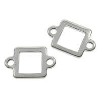 Stainless Steel Connector Rectangle 1/1 loop original color Approx 1mm Sold By Bag