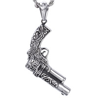 Stainless Steel Pendants Gun for man & blacken Approx Sold By PC