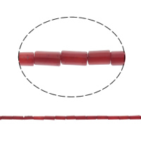Natural Coral Beads Column red Approx 1mm Length Approx 15.5 Inch Approx Sold By Bag