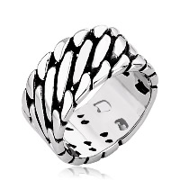 Stainless Steel Finger Ring for Men 316L Stainless Steel & blacken Sold By PC