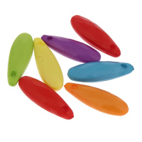 Acrylic Pendants Teardrop faceted & solid color mixed colors Approx 1mm Approx Sold By Bag