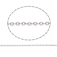 Nerezová ocel Oval řetěz, Nerez, různé velikosti pro výběr & oválný řetězu, Původní barva, 100m/Bag, Prodáno By Bag