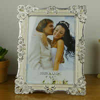 Zinc Alloy Picture Frame with ABS Plastic Pearl silver color plated epoxy gel & with rhinestone lead & cadmium free Inner Approx Sold By Bag