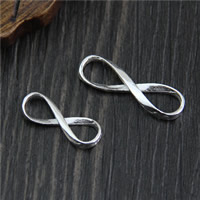925 Sterling Silver Connectors Infinity & 1/1 loop Sold By Lot
