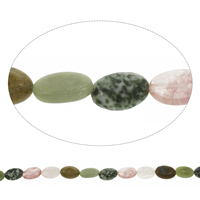 Perles bijoux en pierres gemmes, pierre gemme, ovale plat, 13x18x7mm, Trou:Environ 1mm, Longueur Environ 15.5 pouce, 10Strandstoron/sac, Environ 23PC/brin, Vendu par sac