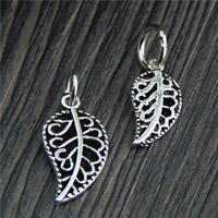 Thailand Sterling Silver Pendants Leaf Approx 3mm Sold By Lot