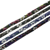 Etnisk bomullsband, PU, fler färger för val, 6x7mm, 50m/Lot, Säljs av Lot