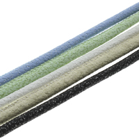 cuir PU corde, poudre colorée, plus de couleurs à choisir, 5x7mm, 100m/lot, Vendu par lot