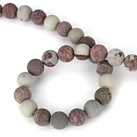 chinesischer lackierter Stein Perle, rund, natürlich, verschiedene Größen vorhanden, Länge ca. 15 ZollInch, verkauft von Menge