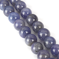 Zoisite naturale perla, Cerchio, 7mm, Foro:Appross. 0.5mm, Appross. 61PC/filo, Venduto per Appross. 15.5 pollice filo