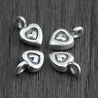 Thailand Sterling Silver Pendants Heart 6.50mm Approx 2mm Sold By Lot