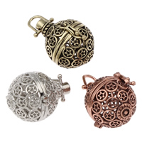 Pregnant Ball Locket Pendant Brass Round plated hollow lead & cadmium free Approx Sold By Bag
