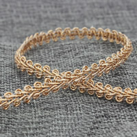 Lace Trim & Ribbon Polyester rose gold color 8mm Sold By Lot
