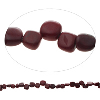 Chips de pierres précieuses, Jaspe rouge, pepite, naturel, 9x8x5mm-x12x12x6mm, Trou:Environ 1.5mm, Environ 50PC/brin, Vendu par Environ 15.5 pouce brin