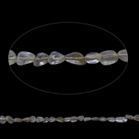 Chips de pierres précieuses, perles de citrine, pepite, naturel, Novembre Birthstone, 5x7x3mm-7x12x5mm, Trou:Environ 1mm, Environ 53PC/brin, Vendu par Environ 15.5 pouce brin