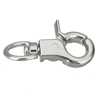 Tibetan Style Lobster Swivel Clasp, silver color plated, nickel, lead & cadmium free, 18x31x7mm, 200PCs/Lot, Sold By Lot