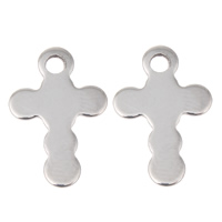 Stainless Steel Cross Pendants original color Approx 1mm Sold By Bag
