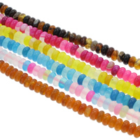 Agat pärlor, Rondelle, fler färger för val, 6x3mm, Hål:Ca 1.5mm, Längd Ca 14.5 inch, 10Strands/Bag, Ca 115PC/Strand, Säljs av Bag