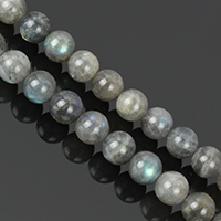 Labradorite perle, Krug, prirodan, različite veličine za izbor, ocjena AA, Rupa:Približno 1-2mm, Dužina Približno 15.5 inčni, Prodano By Lot