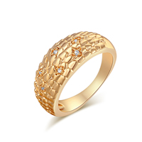 Anillo de dedo Gets®, metal, chapado en oro real, diverso tamaño para la opción & con circonia cúbica, libre de níquel, plomo & cadmio, 9mm, Vendido por UD