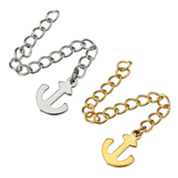 Stainless Steel Extender Chain Anchor plated nautical pattern Length Approx 2 Inch Sold By Lot