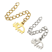 Stainless Steel Extender Chain Elephant plated Length Approx 2 Inch Sold By Lot