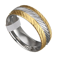 ステンレス鋼の指環, ステンレス, メッキ, 花カット & 異なるサイズの選択 & 二色, 8x2mm, 30パソコン/ロト, 売り手 ロト