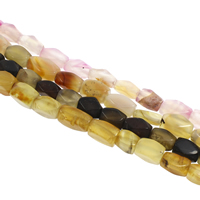Agate Beads, Oval, more colors for choice, 9x14mm-10x17mm, Hole:Approx 2mm, Approx 24PCs/Strand, Sold Per Approx 14 Inch Strand