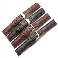 Horloge banden, Koeienhuid, roestvrij staal pin gesp, meer kleuren voor de keuze, 115mm, 85mm, 20mm, Verkocht door Stel
