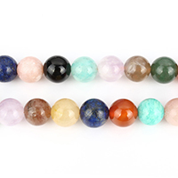 Gemstone Smycken Pärlor, Ädelsten, Rund, naturlig, olika storlek för val, Hål:Ca 1.5mm, Längd Ca 15.8 inch, Säljs av Lot