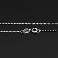 925 Sterling ezüst nyaklánc lánc, 925 Ezüst, különböző hosszúságú választás & ball lánc, 1.30x1.50x1.50mm, 10Strands/Lot, Által értékesített Lot