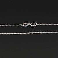 Cadena del collar de plata esterlina 925, plata de ley 925, longitud diferente para la opción, 10Strandsfilamento/Grupo, Vendido por Grupo