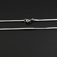 Cadena del collar de plata esterlina 925, plata de ley 925, longitud diferente para la opción & cadena de la serpiente, 10Strandsfilamento/Grupo, Vendido por Grupo