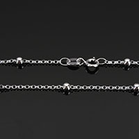 925 Sterling sølv halskæde kæde, forskellige længde for valg & oval kæde, 3mm, 1.8x1.3x0.5mm, 10Strands/Lot, Solgt af Lot