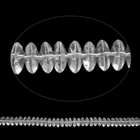 Perles de Quartz clair naturel, Plat rond, grade AAA, 13x5mm, Trou:Environ 1.5mm, Environ 60PC/brin, Vendu par Environ 15 pouce brin