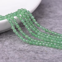 avventurina verde perla, Cerchio, naturale, formato differente per scelta & sfaccettati, Foro:Appross. 1-2mm, Lunghezza Appross. 15 pollice, Venduto da lotto