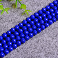 azzurrite perla, Cerchio, naturale, formato differente per scelta, Foro:Appross. 0.5-1.5mm, Lunghezza Appross. 15 pollice